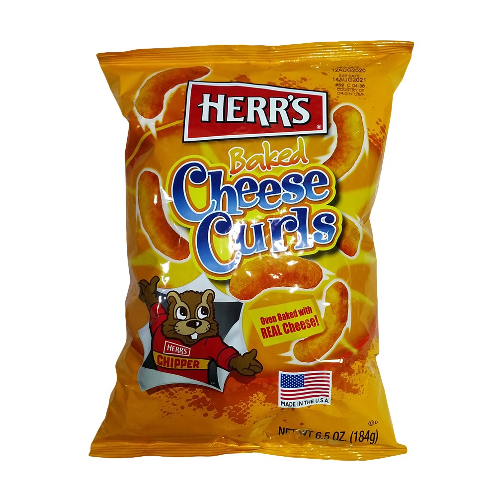 Herr’s Baked Cheese Curls 6.5oz (184 grams) Shopee Philippines