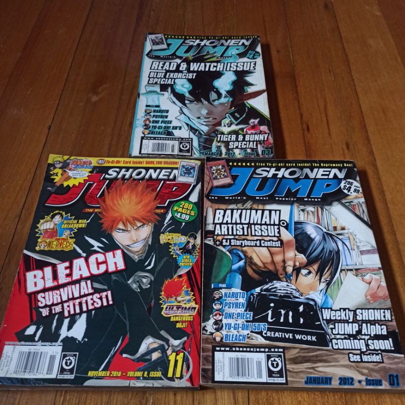 Shonen Jump (English Translated) Year 2010 & 2012 | Shopee Philippines