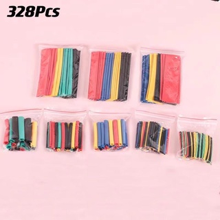 328pcs Polyolefin Heat Shrink Tube Wrap Wire Cable Insulated Sleeving Tubing Set #4