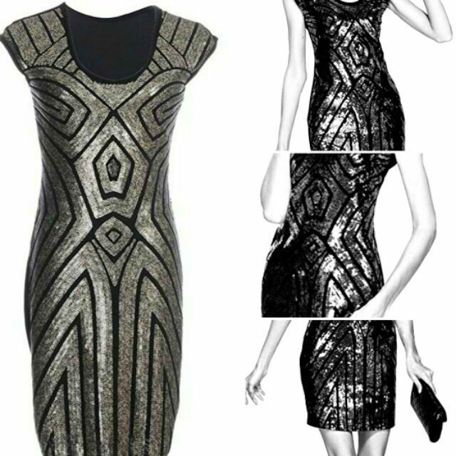 silver gatsby dress