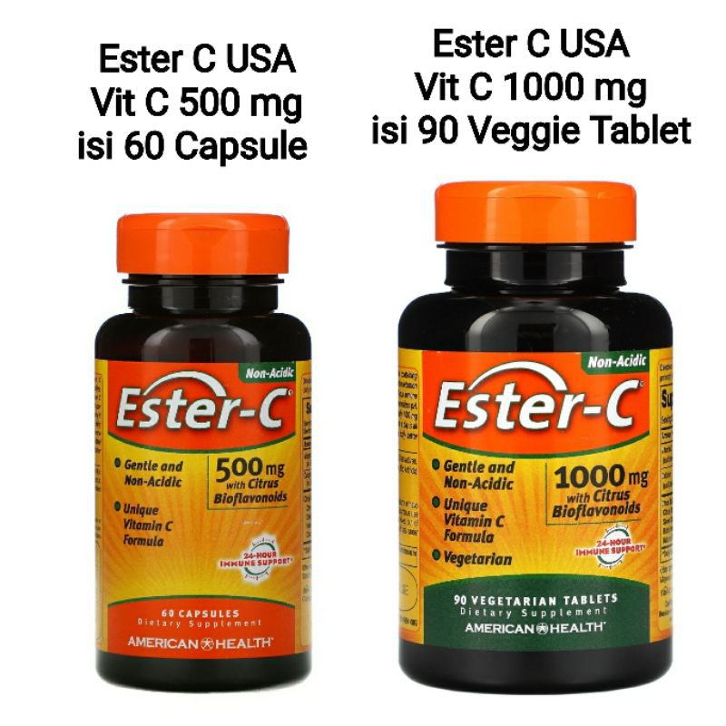 Ester C 500 Mg American Health Exp 8 23 Vitamin C 1000 Mg Contents 90 Tablets Vitamin C Shopee Philippines