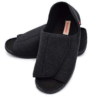 mens slippers wide width