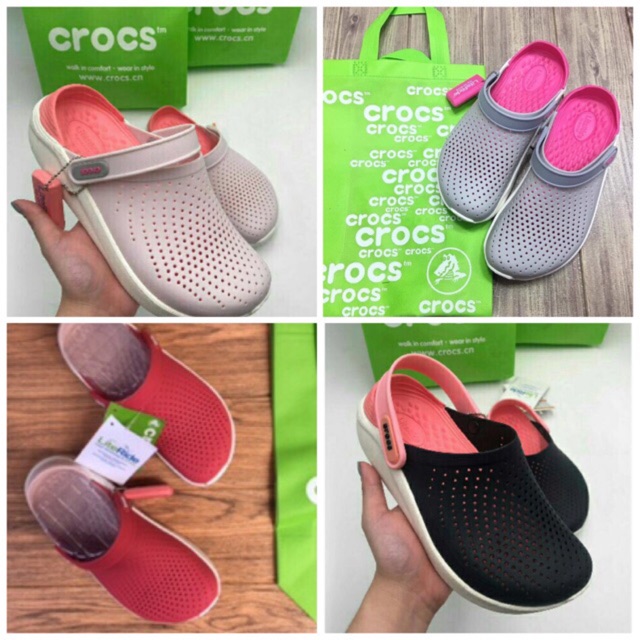 crocs literide navy melon