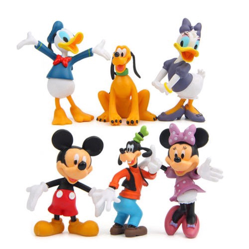 6pcs Mickey Mouse Figures Minnie Donald Cake Topper Clubhouse Disney ...