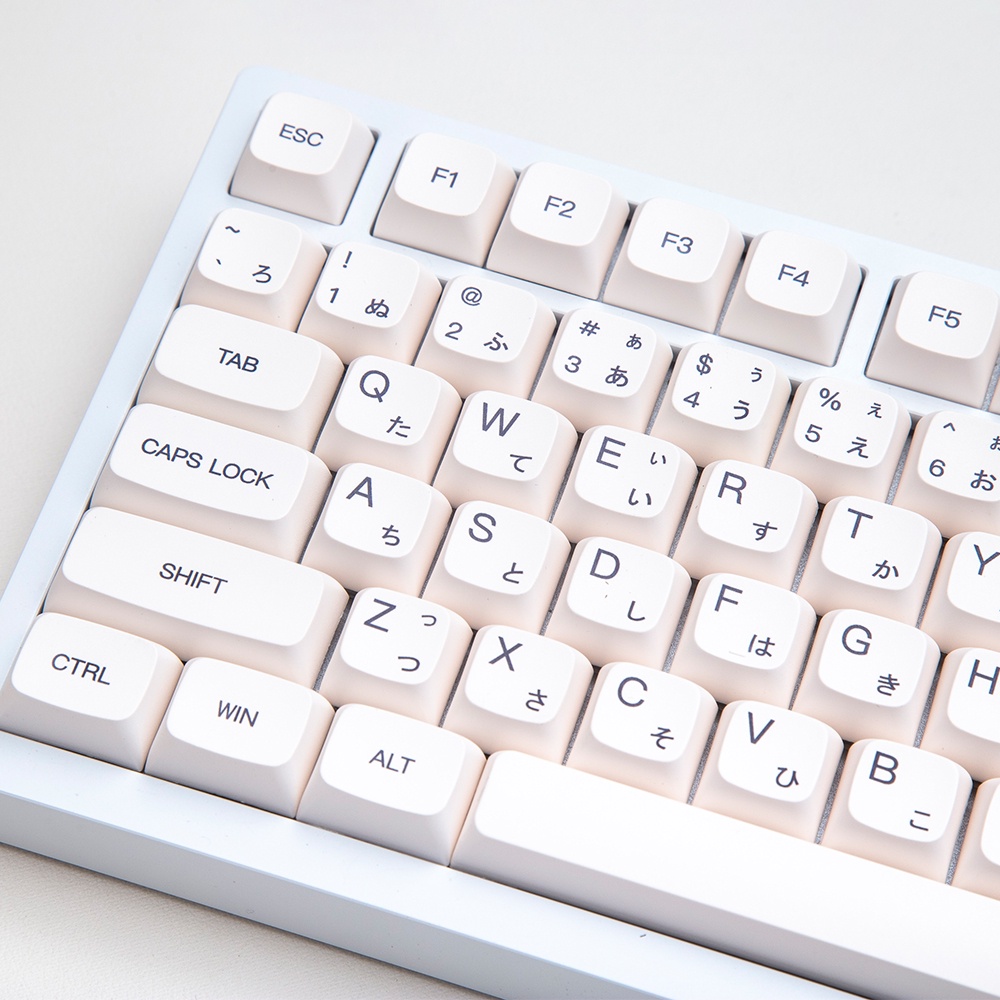 Minimalist White Keycaps XDA/MDA Profile 120Key PBT Compatible with 60 ...