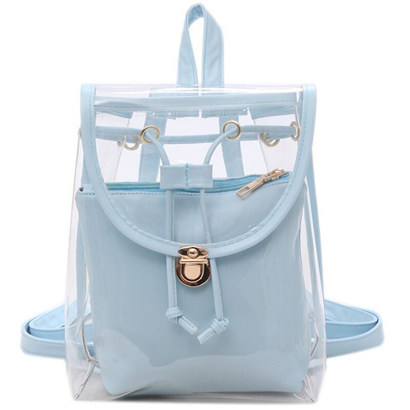 small transparent backpack