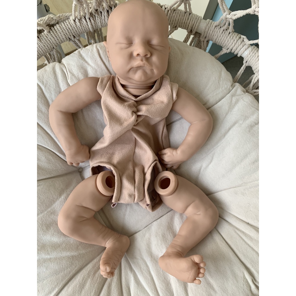 Npk Bebe Reborn Kit 21 Inches Reborn Baby Kit Levi Vinyl Unpainted Unfinished Doll Parts Diy Blank D Shopee Philippines