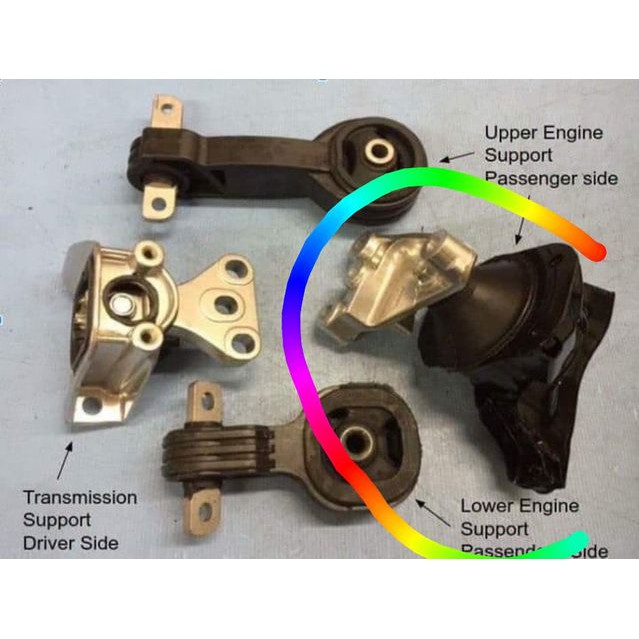 International Rubber Brand Engine Mounting Passenger Side Civic FD 