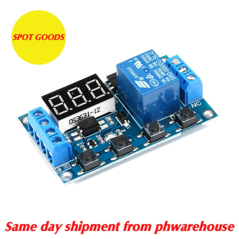 XYJ02 Time Delay Relay Module Switch Trigger Circuit Timer Adjustable