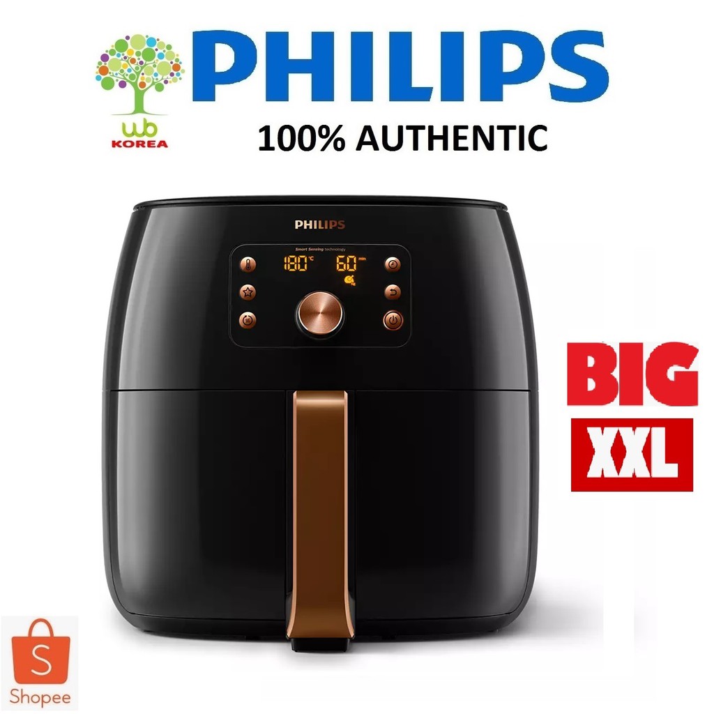 PHILIPS Premium Digital Air Fryer XXL HD9860/95 7.3L (BLACK/COPPER