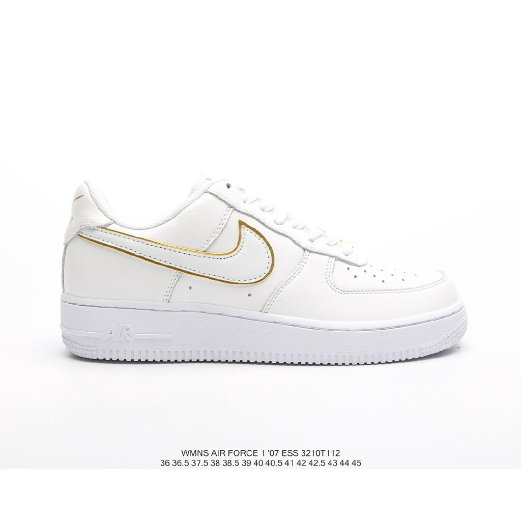 nike air force 1 white with gold