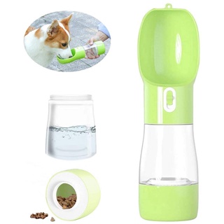 Portable 2 in 1 Dog Water Bottle Pet Dispenser with Drinking/Food Bowl For Dog Travel Walking