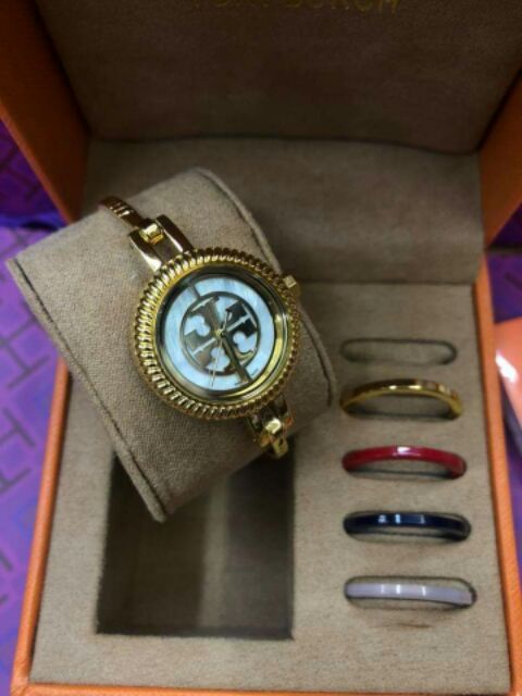 Tory Burch Reva Bangle Watch TBW4029 | Shopee Philippines