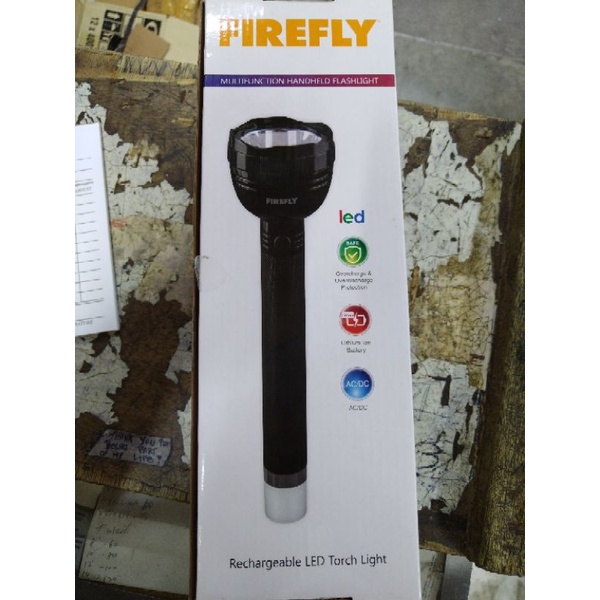 firefly Rechargeable led multifunction handheld flashlight Shopee