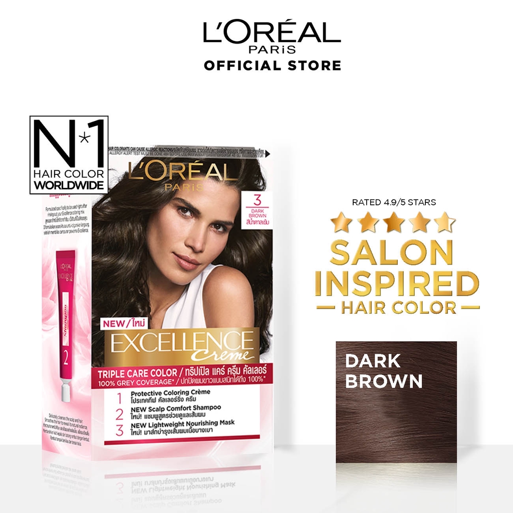 L'Oreal Paris Excellence Crème Triple Care Hair Color [World’s No. 1 ...