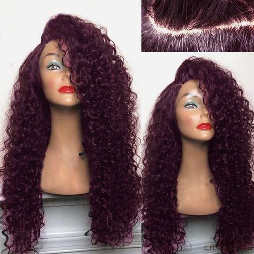 Women Fashion Anime Long Curly Wavy Hair Party Cosplay