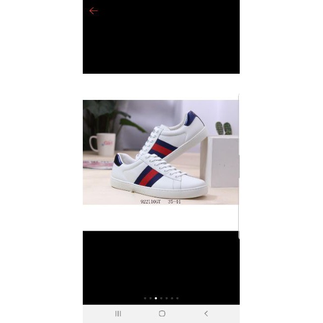 gucci white running shoes