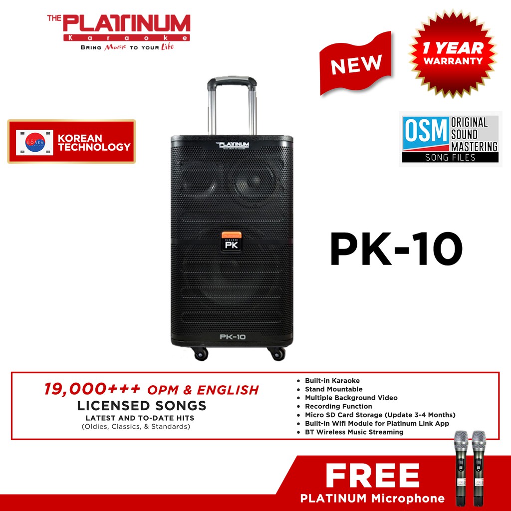 platinum karaoke speaker