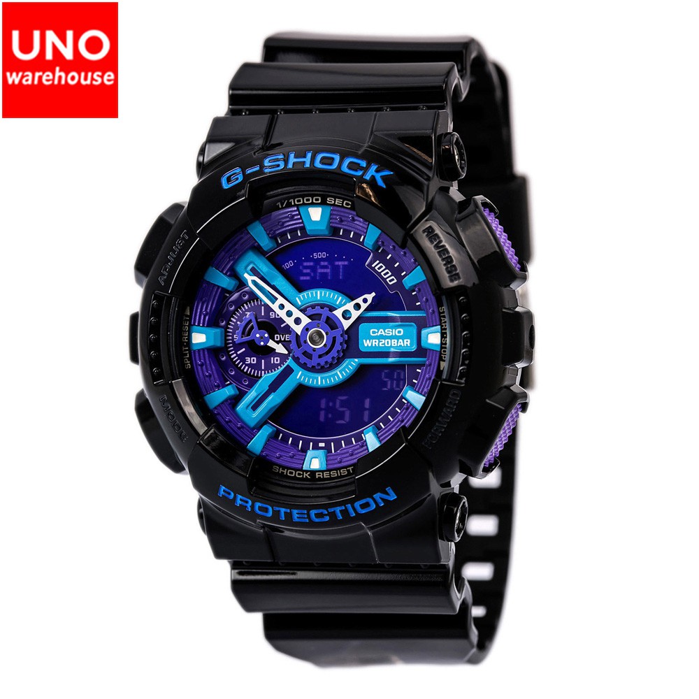 light blue g shock watch