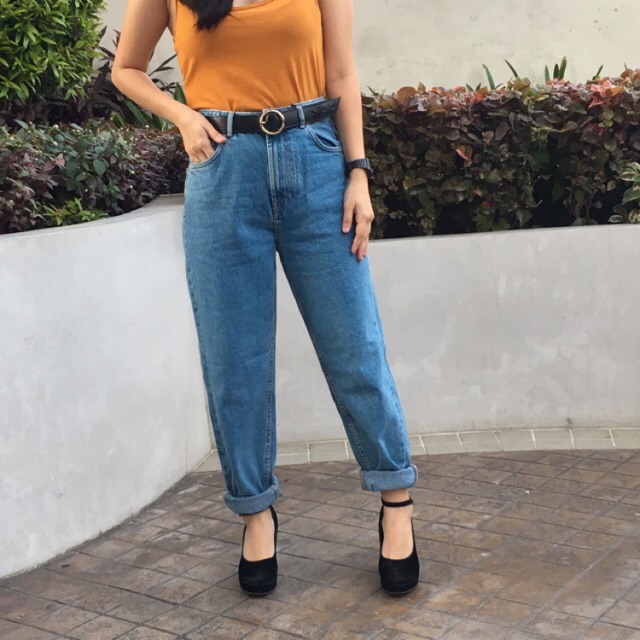 high waist mom jeans zara