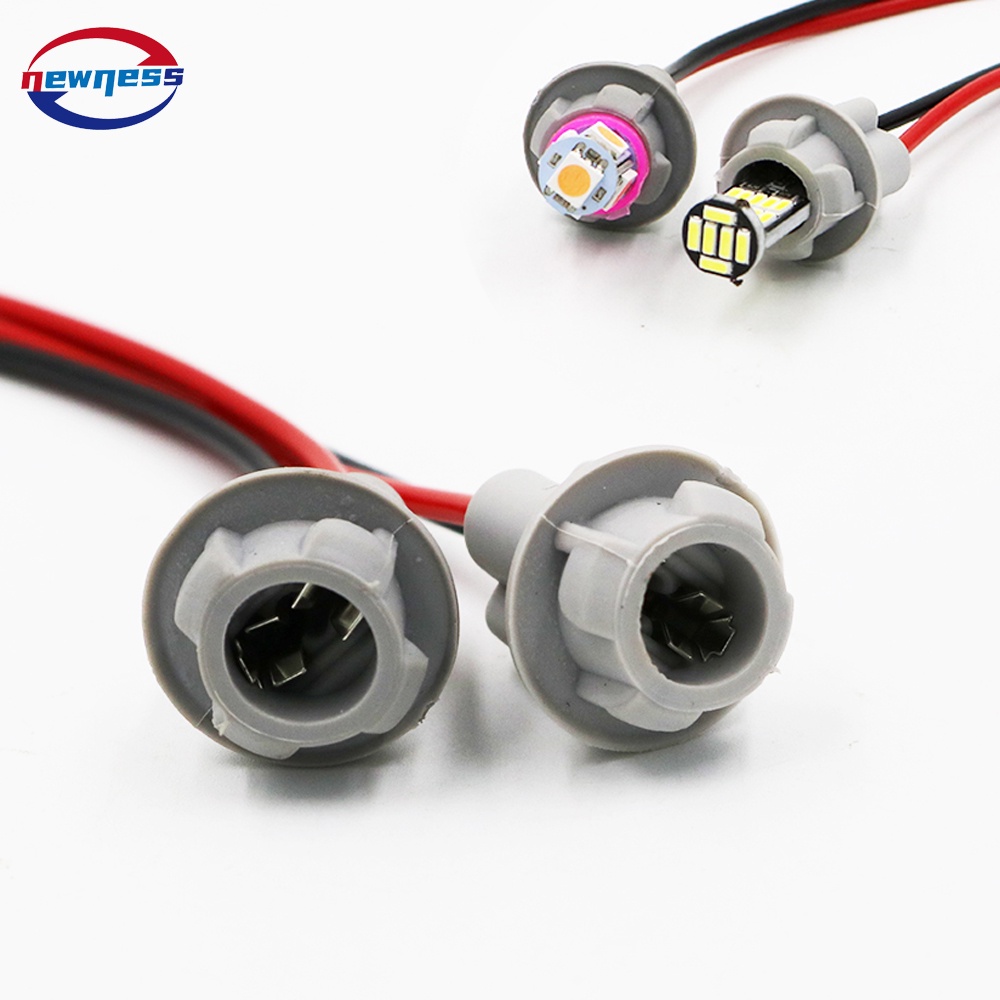 1x T10 W5W Auto Car Lamp Holder Base Heat Resistant Rubber Socket With