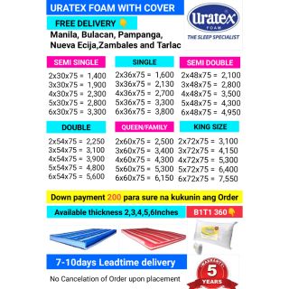 uratex foam - Prices and Online Deals - Apr 2020 | Shopee Philippines