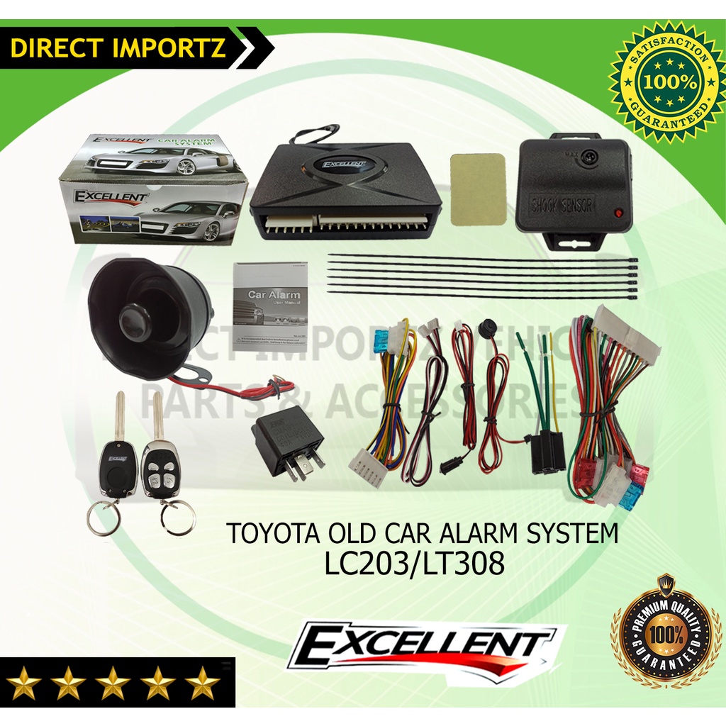 EXCELLENT TOYOTA NEW AND OLD Car Alarm System OLD LC203/LT308 NEW LC203