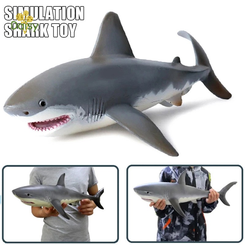 Megalodon Great White Shark Simulation Ocean Animal Figure Model Toy Xmas Gift 