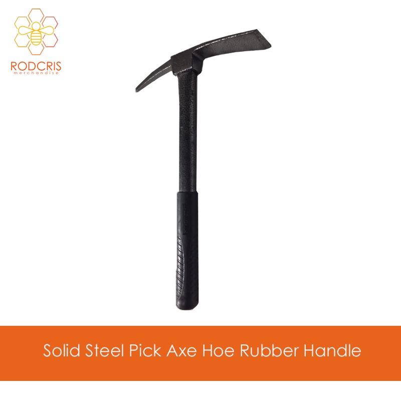 Spot s hairRodcris Solid Metal Garden Tool Pick Hoe Mattock Rubber Handle (Piko) Shopee