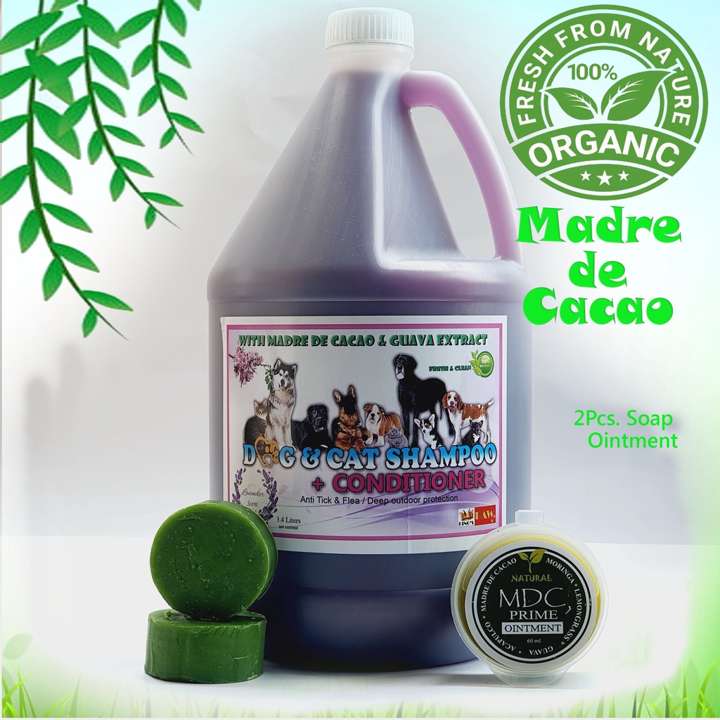 ”Free Soap”1 gallon (Lavender Scent) Madre de cacao w/ guava extract Dog & Cat Shampoo w/conditioner #2