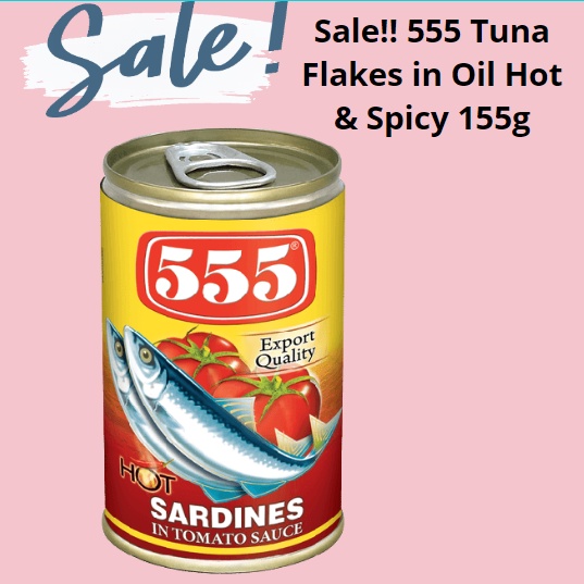 555 Hot Sardines in Tomato Sauce 425g (Expiry June 2024) Shopee
