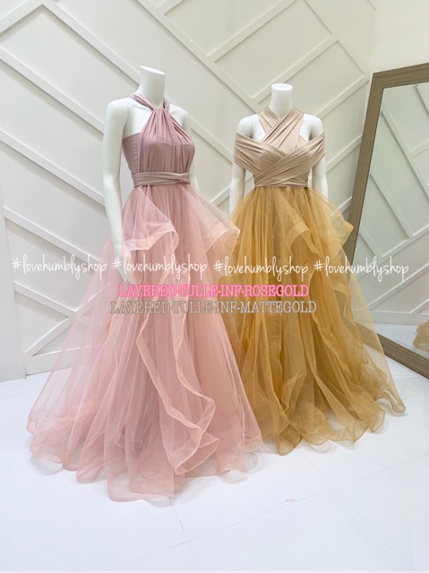 tulle infinity dress