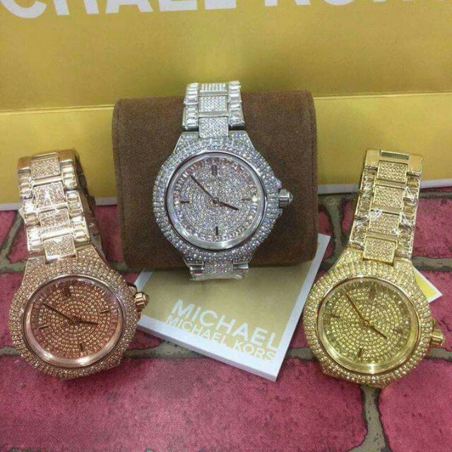 michael kors watch with stones