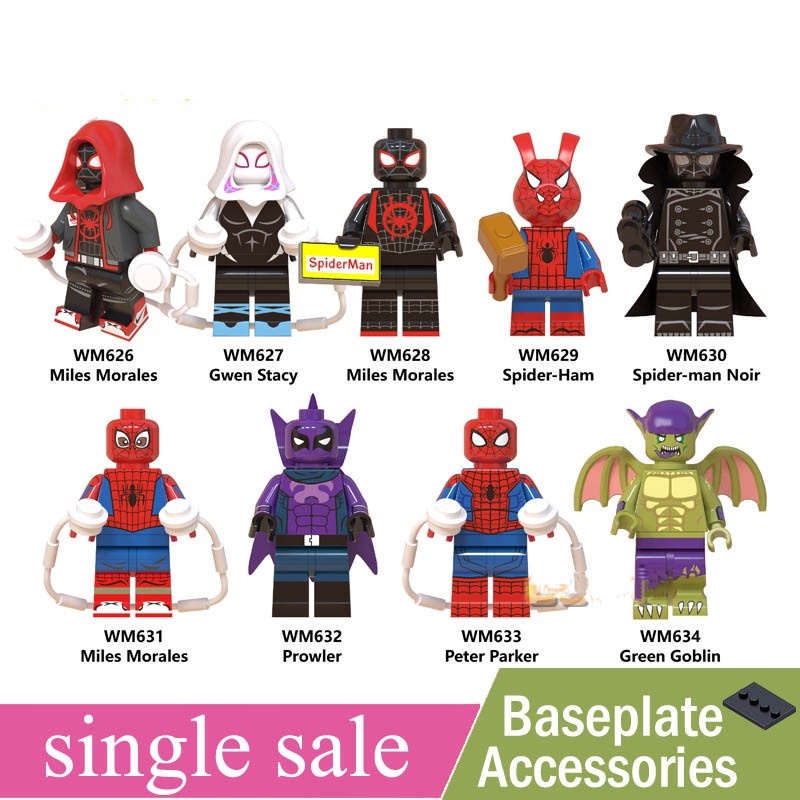 Spider-Man Minifigures Far From Home Super Heroes Green Goblin Building ...