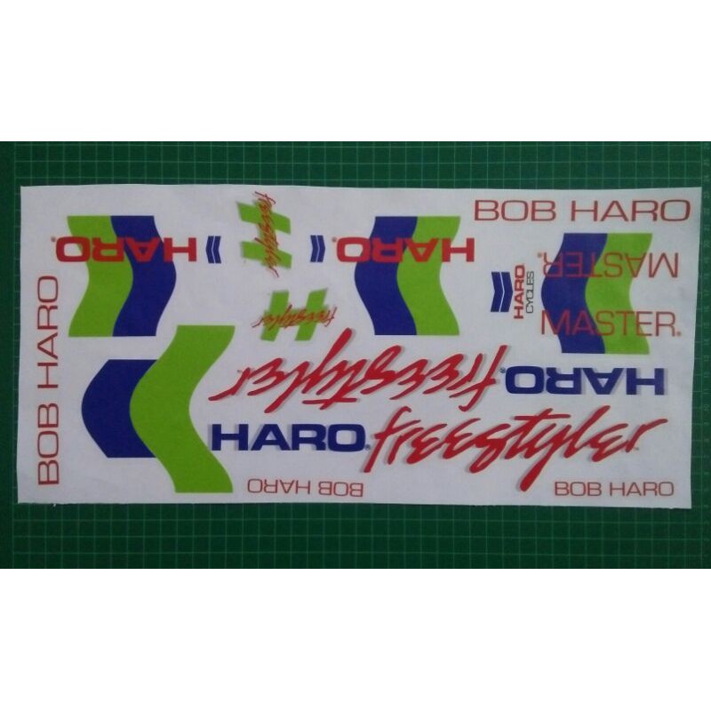 BMX Haro Master Freestyler Decal Transparent Sticker (For White or ...