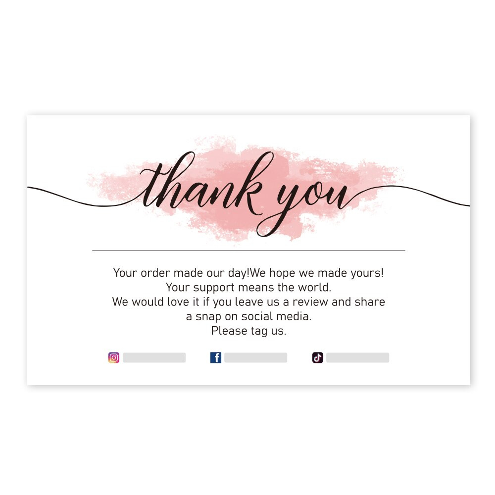 thank you for your support cards