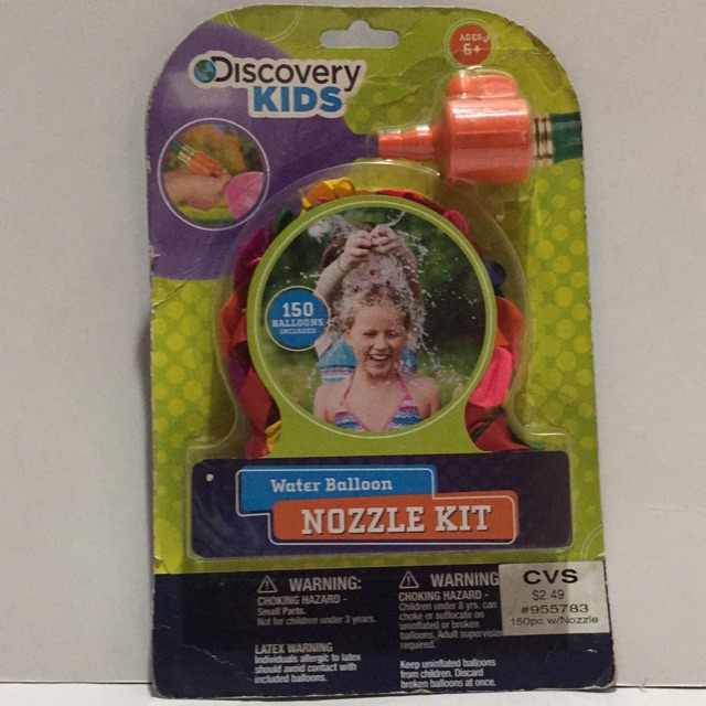 toycastle3 DISCOVERY KIDS WATER BALLOON NOZZLE KIT 150 PCS Shopee