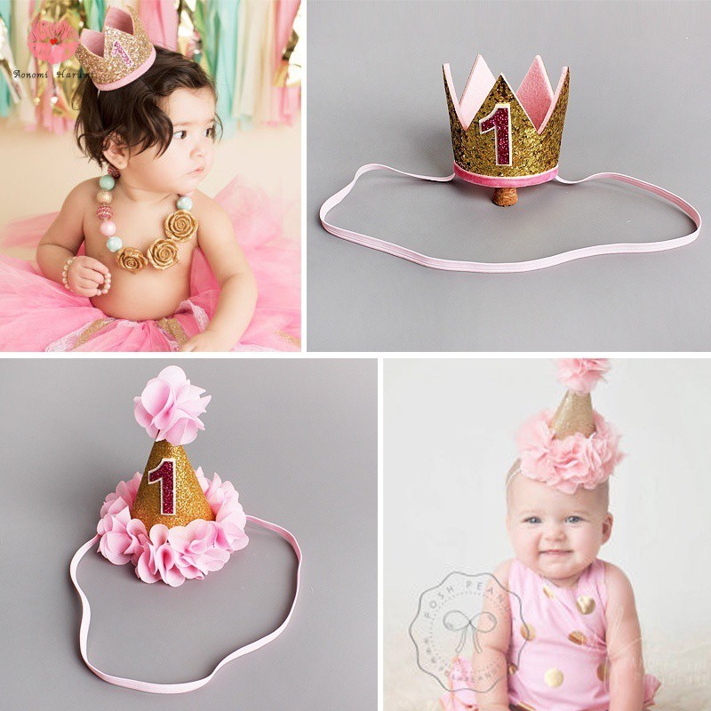 baby 1st birthday crown