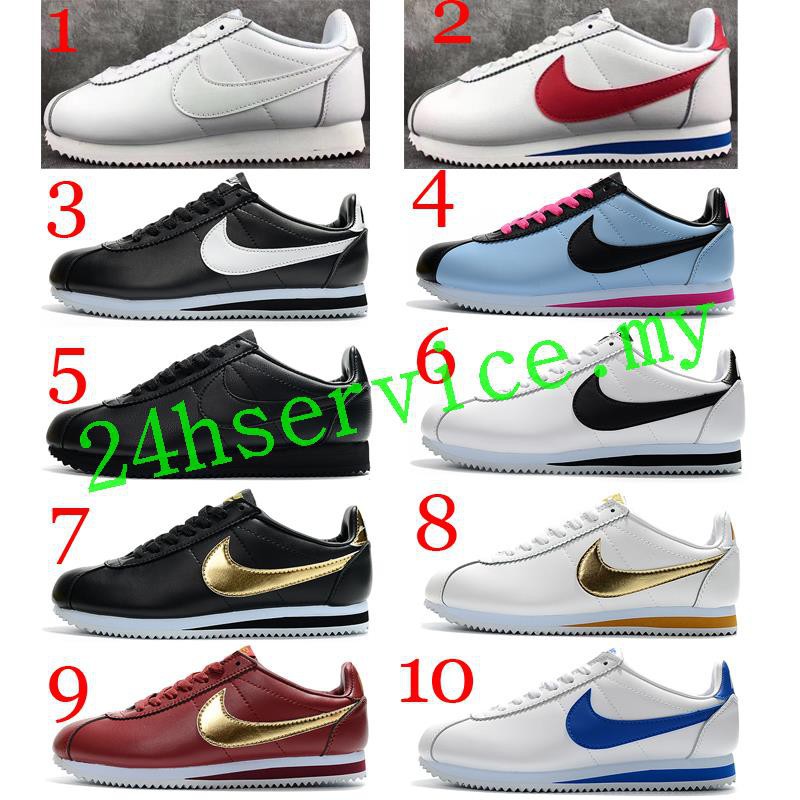 men's classic cortez leather running shoes