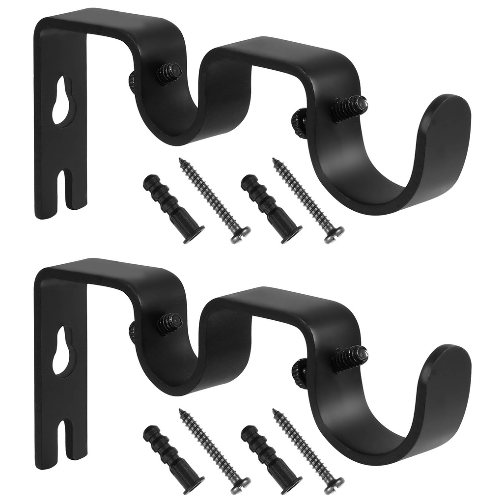 Double Curtain Rod Extension Brackets