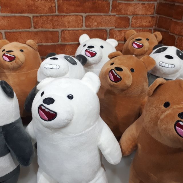 we bare bears stuffed toy shopee