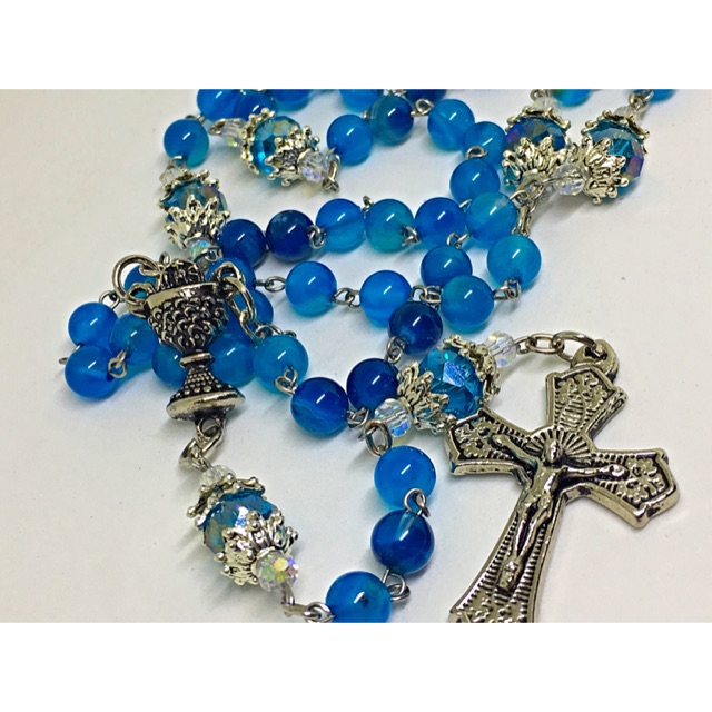 ON SALE! Blue Light Rosary by Rose Garden Rosaries | Shopee Philippines