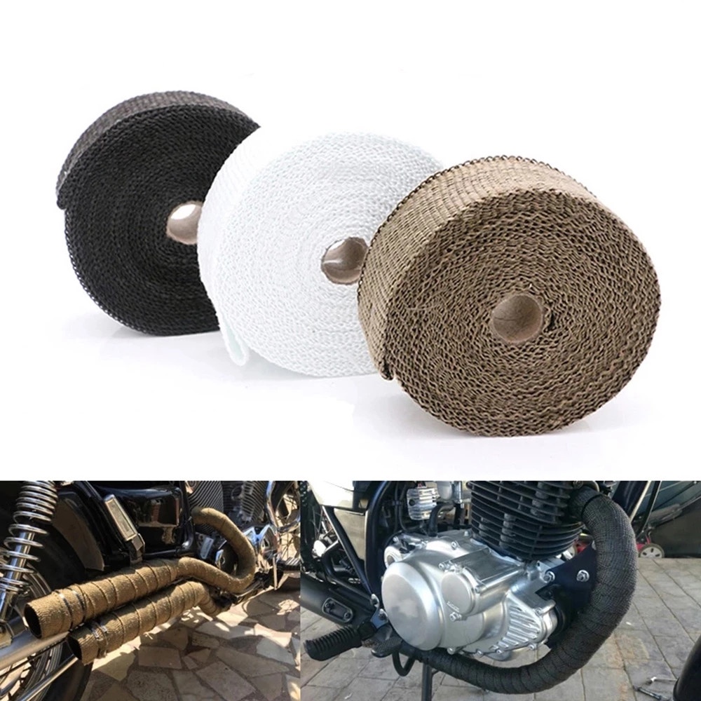 5M Super Thermo Car Motorcycle Heat Shield Exhaust Pipe Bandage Thermal ...