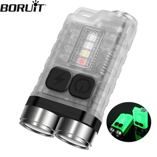 BORUiT V3 LED Keychain Portable Luminous Flashlight XPG Work Light Type ...