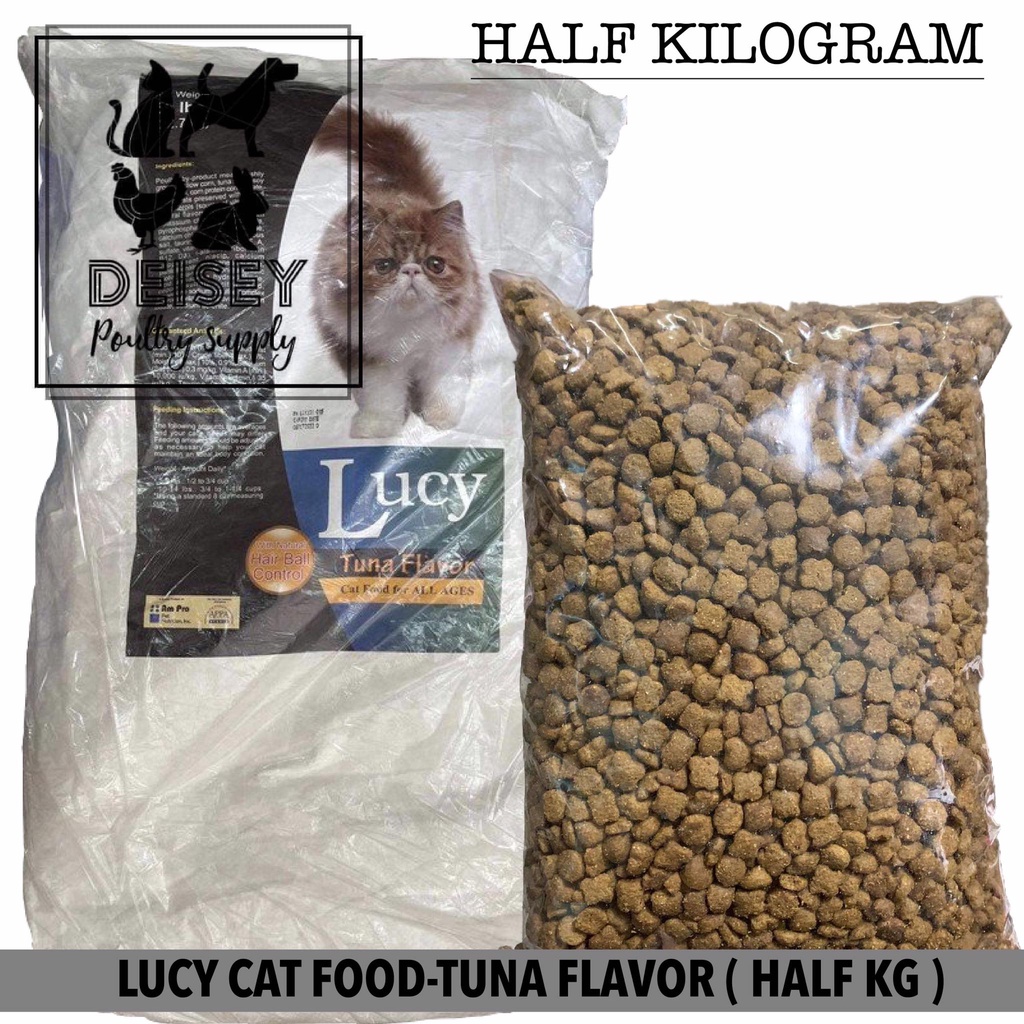 LUCY CAT FOOD FOR ALL LIFE STAGES TUNA FLAVOR (HALF KILO) Shopee