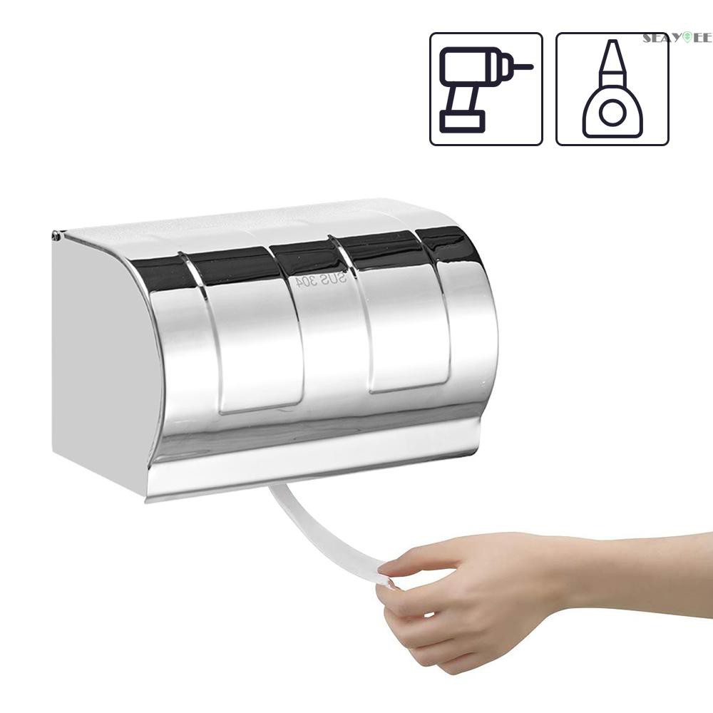Toilet paper holder/Space aluminum tissue boxes/Roll holder/Fully