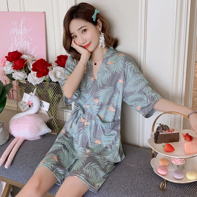 Korean fashion Terno set pajamas home clothes | Shopee Philippines