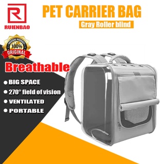 Ruienbao Outdoor Pet Carrier Bag Cat Dog Breathable Pet Carrying Backpack for Travel, Hiking