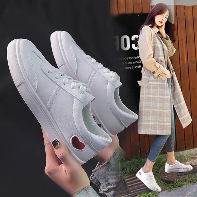 JVF 2019 heart white rubber shoes for 