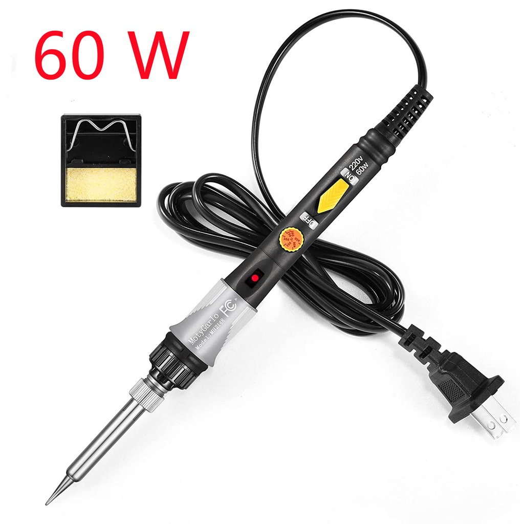 60W Soldering Iron with Adjustable Temperature and Fast Heating Ceramic